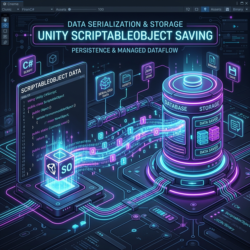 ScriptableObjectのパラメータ変更がUnity再起動やビルド時に消失するバグと正しい保存処理（SetDirty/SaveAssets）