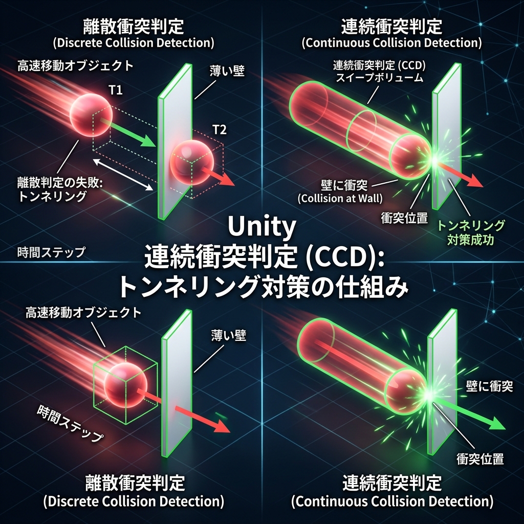 超高速移動するオブジェクトが壁を突き抜ける「トンネリングバグ」の修正方法
