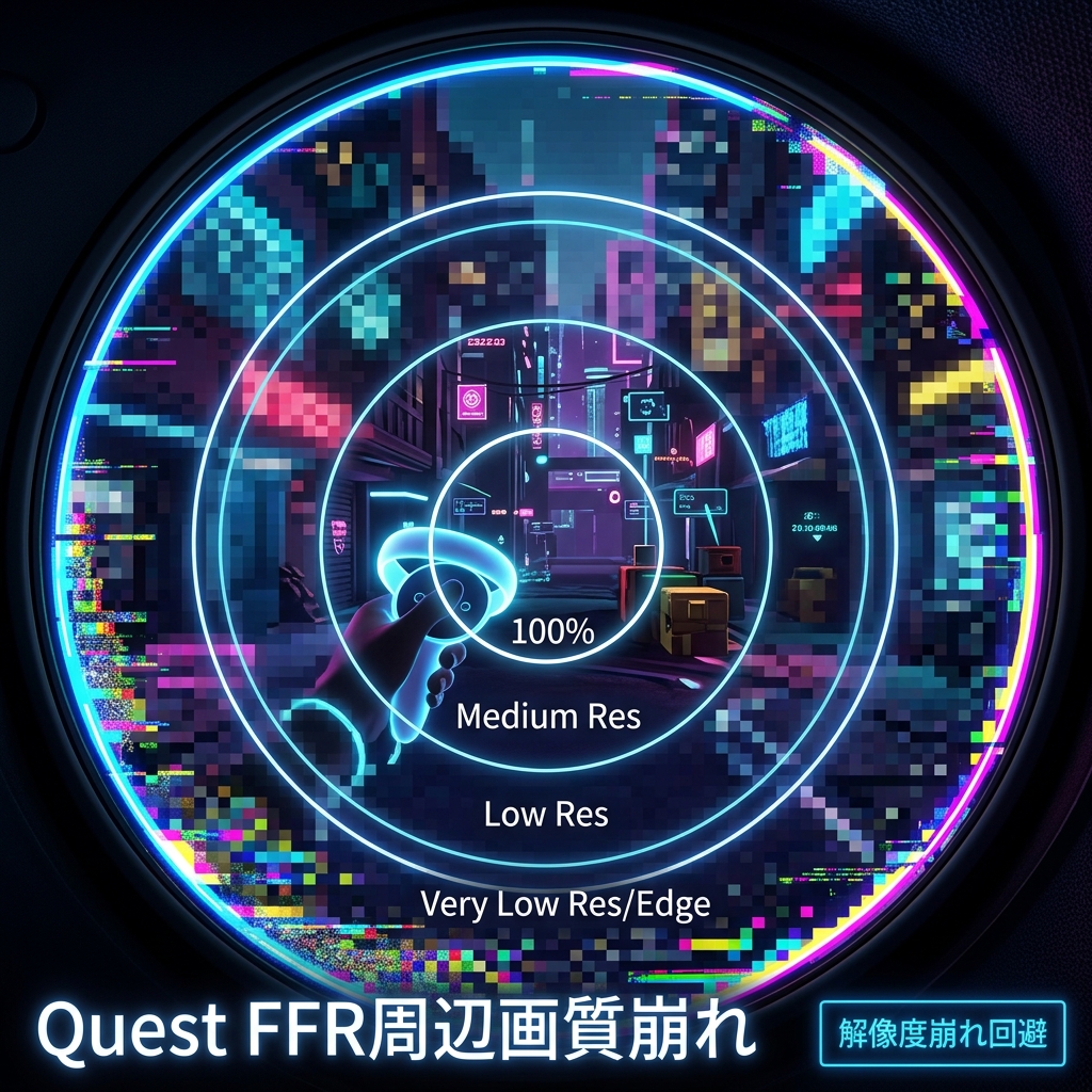Meta QuestのFFR（固定フォービエイテッド描画）で周辺画質が極端に崩れる現象の対策