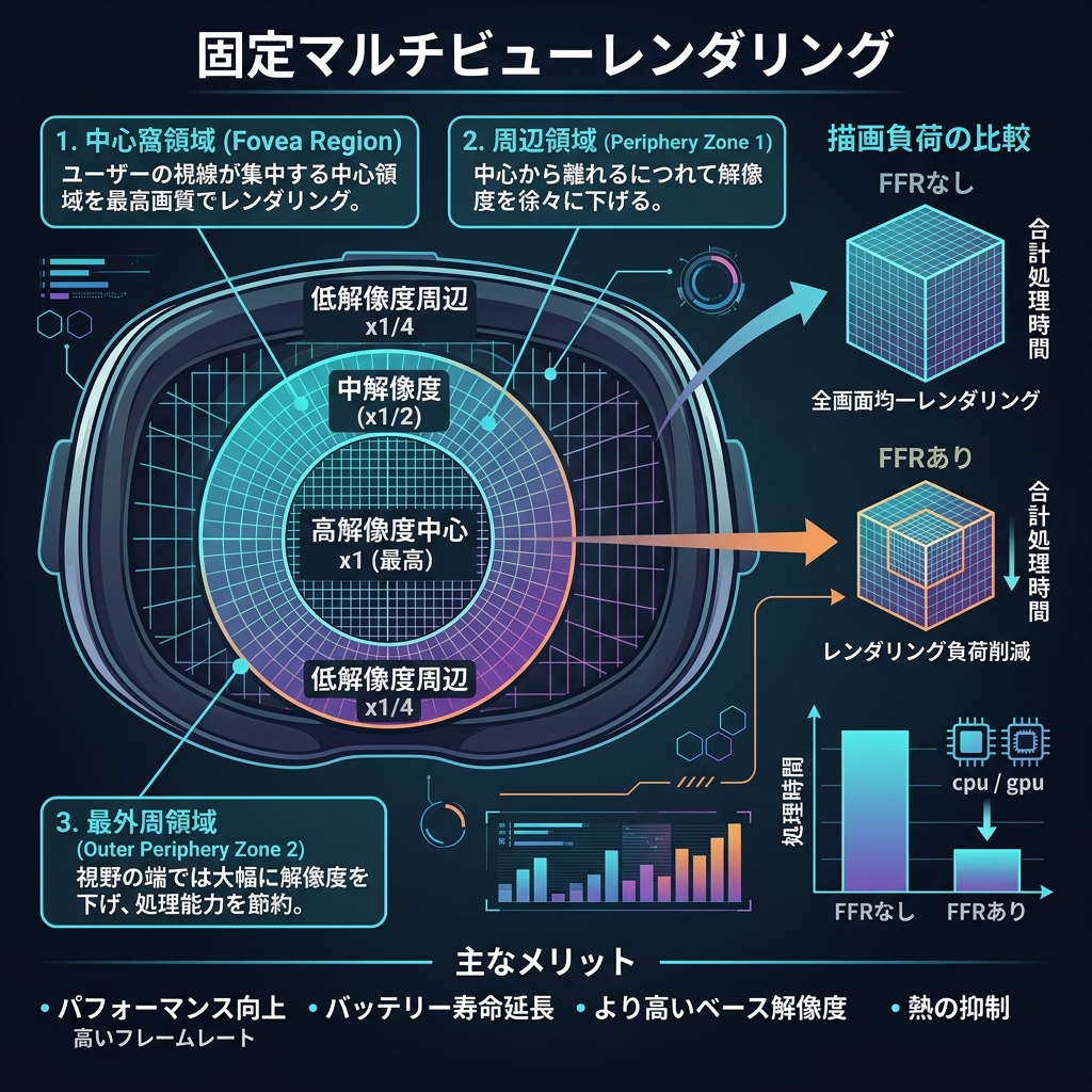 Overdraw (オーバードロー / 重複描画) concept infographic diagram
