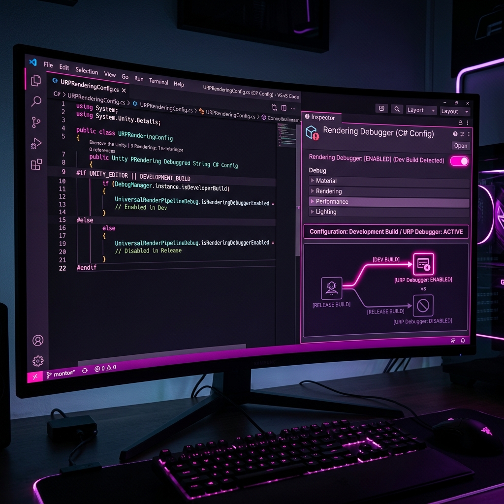 Unity URPのRendering Debuggerが実機ビルドで誤って表示されてしまう・非表示にしたいバグ